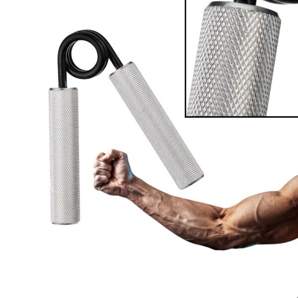 Metal Hand Grip Strengthener,Non-Slip Heavy-Duty Forearm Exerciser,Hand Gripper for Muscle Building (150LB)