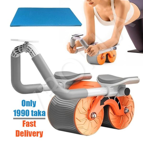 Abs Roller Wheel with Automatic Rebound & Elbow Support