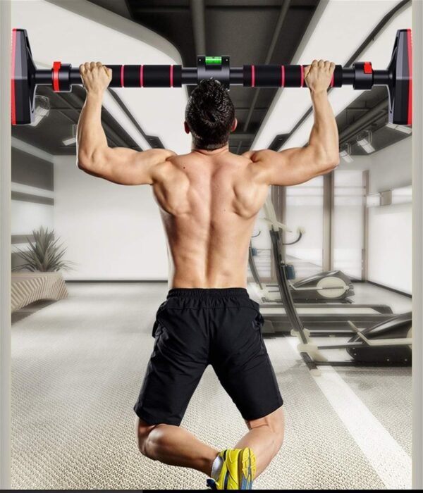 Premium Doorway Pull Up Bar – No Screw Adjustable Wall Bar for Home Gym & Upper Body Workout