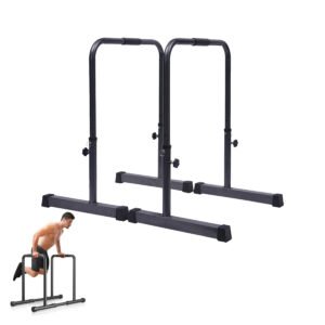 Adjustable Push Up Stand & Parallel Dip Bars for Home Gym Workout – Professional Fitness Equipment