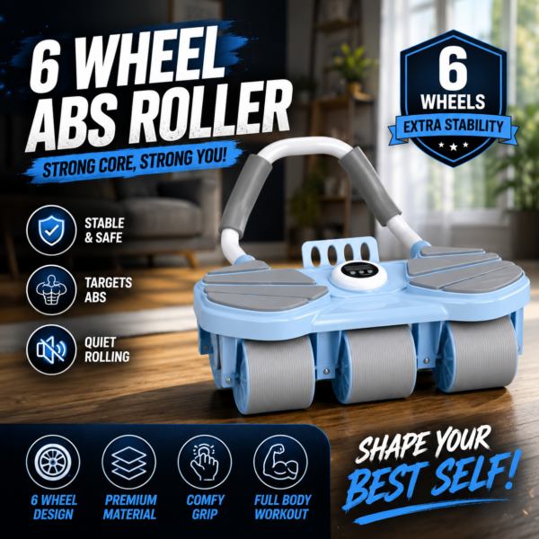 6 wheels ab roller